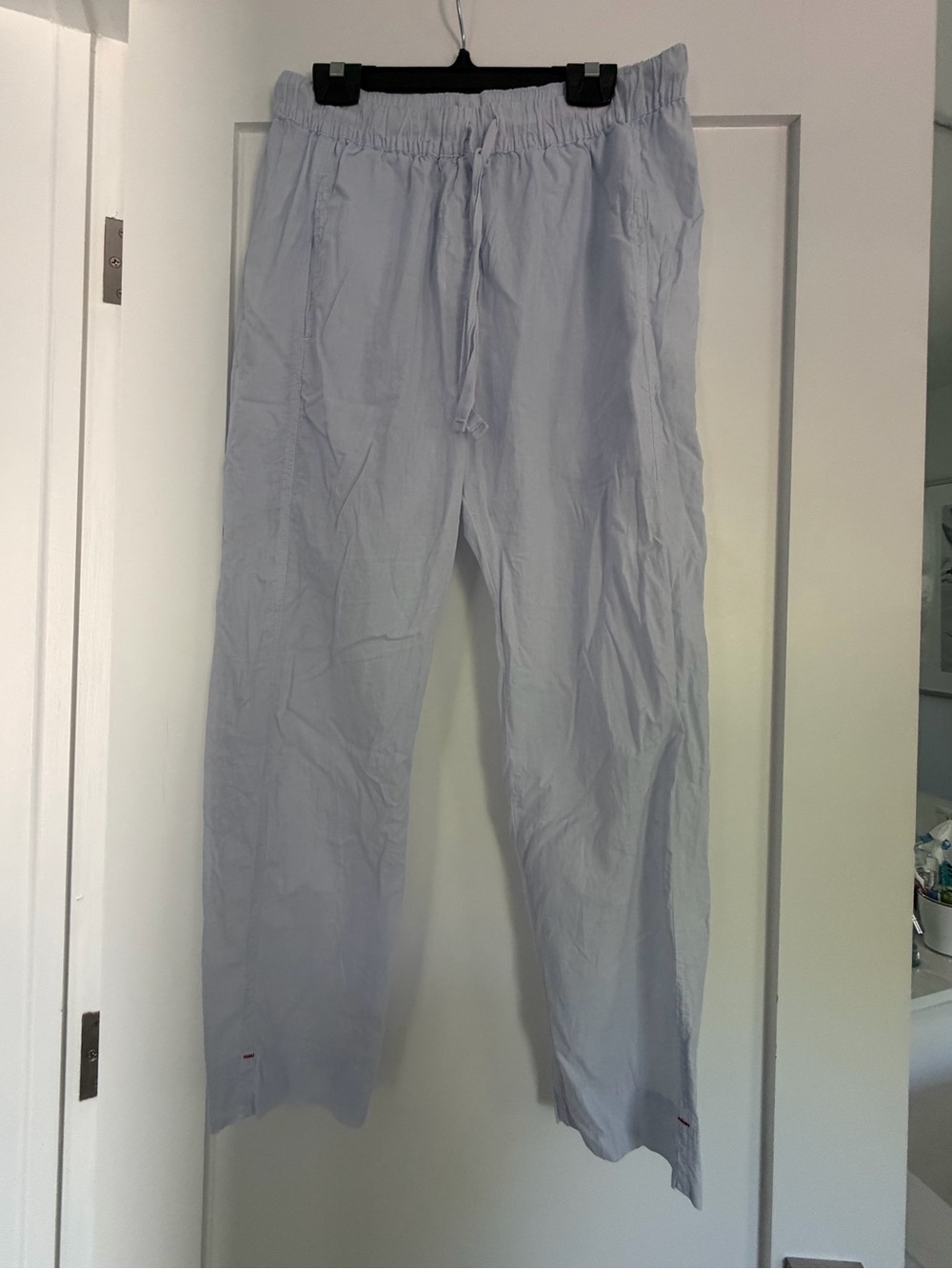 XiRENA Light Blue Elastic-Waist Tapered Pants